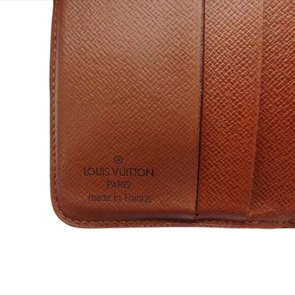 LOUIS VUITTON Bifold Wallet Monogram Beige Monogram Canvas Auth Used - Picture 10 of 10